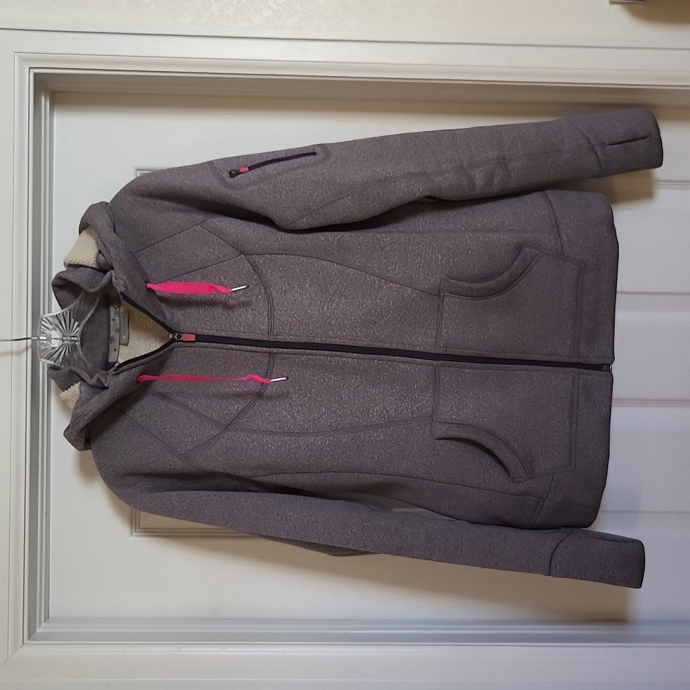 Athleta sherpa zipped hoodie